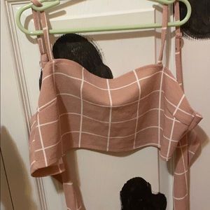 Light Pink Top with Bow Back